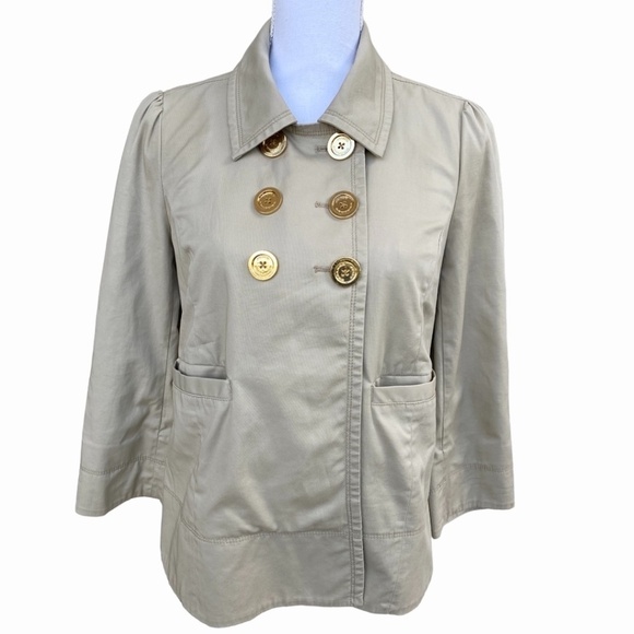 JUICE COUTURE Khaki Collared Military Style Jacket - Picture 1 of 9